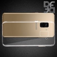 DF Ультратонкий прозрачный силиконовый чехол для Samsung Galaxy J6 Plus