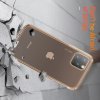 DF Ультратонкий золотой силиконовый чехол для iPhone 11 Pro Max