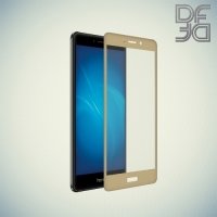 DF Закаленное защитное стекло на весь экран для Huawei Honor 6x - Золотой
