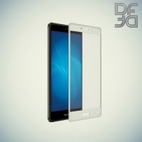 DF Закаленное защитное стекло на весь экран для Huawei Honor 6x - Белый
