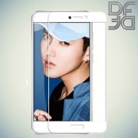 DF Закаленное защитное стекло на весь экран для Huawei Honor 8 lite - Белый