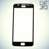DF Закаленное защитное стекло на весь экран для Moto E4 - Черный