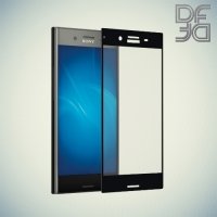 DF Закаленное защитное стекло на весь экран для Sony Xperia XZ Premium - Черный