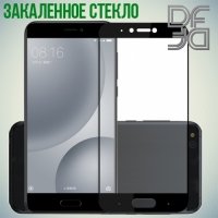 DF Закаленное защитное стекло на весь экран для Xiaomi Mi 5c - Черный