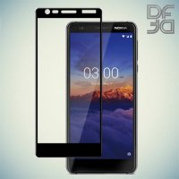 DF Защитное стекло для Nokia 5.1 2018 черное