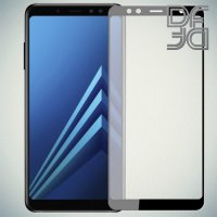 DF Защитное стекло для Samsung Galaxy A6 Plus 2018 черное