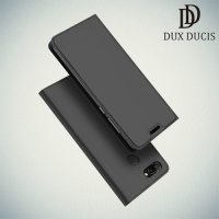Dux Ducis чехол книжка для Huawei Honor 10 Lite с магнитом и отделением для карты - Серый