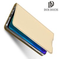 Dux Ducis чехол книжка для Huawei Honor 20 Lite с магнитом и отделением для карты - Золотой