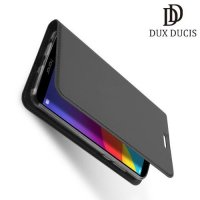 Dux Ducis чехол книжка для Huawei Honor 7C Pro с магнитом и отделением для карты - Серый