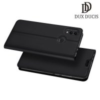 Dux Ducis чехол книжка для Huawei Honor 8C с магнитом и отделением для карты - Черный
