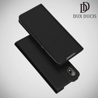 Dux Ducis чехол книжка для Huawei Honor 8S / Y5 2019 с магнитом и отделением для карты - Черный