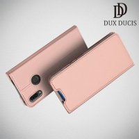 Dux Ducis чехол книжка для Huawei P Smart Z с магнитом и отделением для карты - Розовое Золото