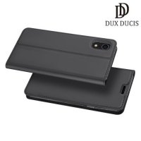 Dux Ducis чехол книжка для iPhone XR с магнитом и отделением для карты - Серый