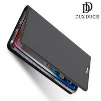Dux Ducis чехол книжка для iPhone XS Max с магнитом и отделением для карты - Черный