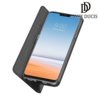 Dux Ducis чехол книжка для LG G7 ThinQ с магнитом и отделением для карты - Серый