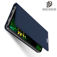 Dux Ducis чехол книжка для LG G8 ThinQ с магнитом и отделением для карты - Синий