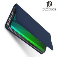 Dux Ducis чехол книжка для Motorola Moto G7 с магнитом и отделением для карты - Синий