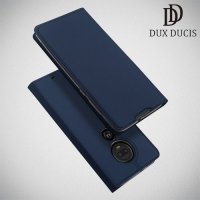 Dux Ducis чехол книжка для Motorola Moto G7 с магнитом и отделением для карты - Синий