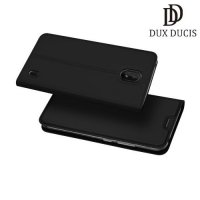 Dux Ducis чехол книжка для Nokia 1 Plus с магнитом и отделением для карты - Черный