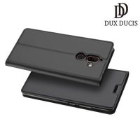 Dux Ducis чехол книжка для Nokia 7 Plus с магнитом и отделением для карты - Серый