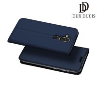 Dux Ducis чехол книжка для Nokia 8.1 с магнитом и отделением для карты - Синий