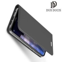 Dux Ducis чехол книжка для Nokia 6.1 Plus / X6 2018 с магнитом и отделением для карты - Серый