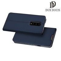Dux Ducis чехол книжка для OnePlus 7 Pro с магнитом и отделением для карты - Синий