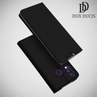 Dux Ducis чехол книжка для Samsung Galaxy A40 с магнитом и отделением для карты - Черный