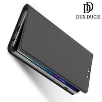 Dux Ducis чехол книжка для Samsung Galaxy A6 2018 SM-A600F с магнитом и отделением для карты - Серый