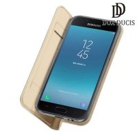 Dux Ducis чехол книжка для Samsung Galaxy J4 2018 SM-J400F с магнитом и отделением для карты - Золотой