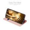 Dux Ducis чехол книжка для Samsung Galaxy Note 10 Lite  и отделением для карты - Светло-Розовый