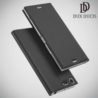 Dux Ducis чехол книжка для Sony Xperia XZ Premium с магнитом и отделением для карты - Серый