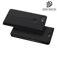Dux Ducis чехол книжка для Vivo V7 с отделением для карты и скрытой магнитной застежкой - Черный