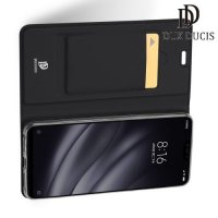 Dux Ducis чехол книжка для Xiaomi Mi 8 Lite с магнитом и отделением для карты - Черный