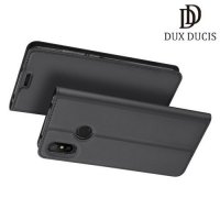 Dux Ducis чехол книжка для Xiaomi Redmi 6 Pro / Mi A2 Lite с магнитом и отделением для карты - Серый