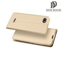 Dux Ducis чехол книжка для Xiaomi Redmi 6a с магнитом и отделением для карты - Золотой