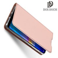 Dux Ducis чехол книжка для Xiaomi Redmi 7 с магнитом и отделением для карты - Розовое Золото