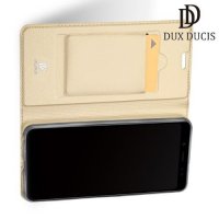 Dux Ducis чехол книжка для Xiaomi Redmi Note 5 / 5 Pro с магнитом и отделением для карты - Золотой
