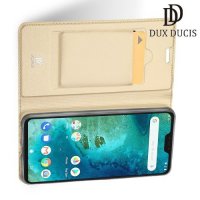 Dux Ducis чехол книжка для Xiaomi Redmi Note 6 / Note 6 Pro с магнитом и отделением для карты - Золотой