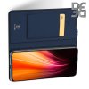 Dux Ducis чехол книжка для Xiaomi Redmi Note 8 с магнитом и отделением для карты - Синий