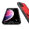 DUX DUCIS Тонкий Чехол для Телефона iPhone 11 Pro Max с Покрытием из Искусственной Кожи Красный