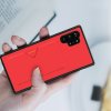 DUX DUCIS Тонкий Чехол для Телефона Samsung Galaxy Note 10 Plus / 10+ с Покрытием из Искусственной Кожи Красный