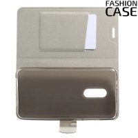 Fashion Case чехол книжка флип кейс для Alcatel A7 5090Y - Черный