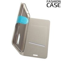 Fashion Case чехол книжка флип кейс для Alcatel A7 5090Y - Голубой