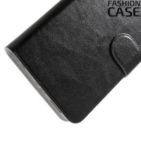 Fasion Case чехол книжка флип кейс для Asus ZenFone 3 Laser ZC551KL - Черный