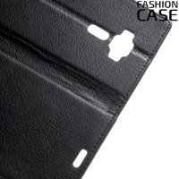 Fasion Case чехол книжка флип кейс для Asus Zenfone 3 ZE520KL - Черный