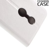 Fasion Case чехол книжка флип кейс для Lenovo K6 / K6 Power - Белый