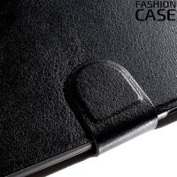 Fasion Case чехол книжка флип кейс для Samsung Galaxy J3 2017 SM-J327 - Черный