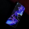 Флип чехол книжка для Samsung Galaxy A20s с рисунком фиолетовые бабочки