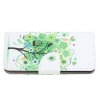 Флип чехол книжка для Samsung Galaxy A21 с рисунком зеленое дерево